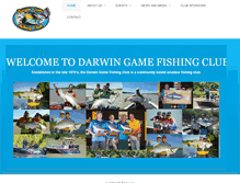 Tablet Screenshot of darwingamefishingclub.com.au